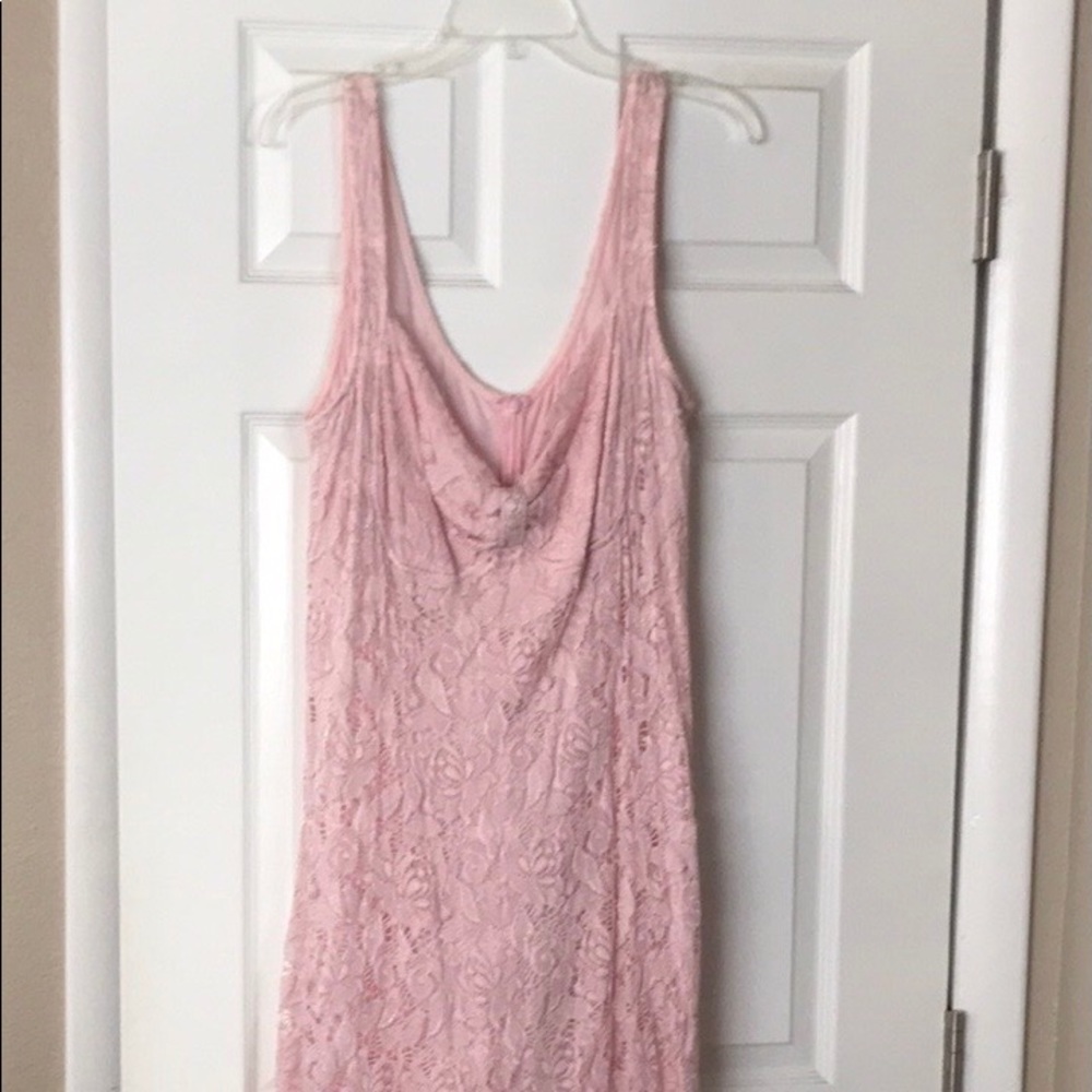 Casadei Vintage Pink Lace Dress Size XL